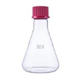 SUJI Bottle Conical Glass 250 ml Botol Gelas Kopi Teh Saus Bumbu Red