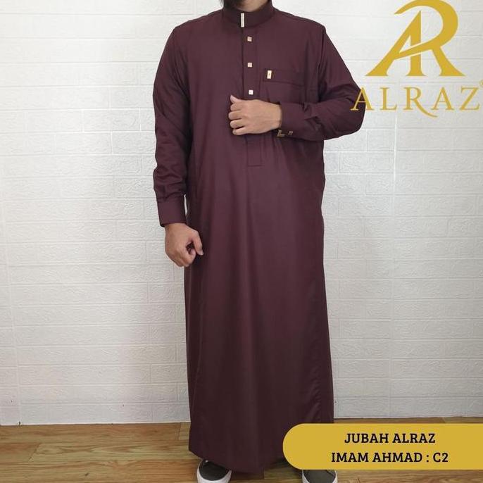 Jubah Gamis Pria Manset Katun Premium + Jubah Al Raz Model Imam Ahmad