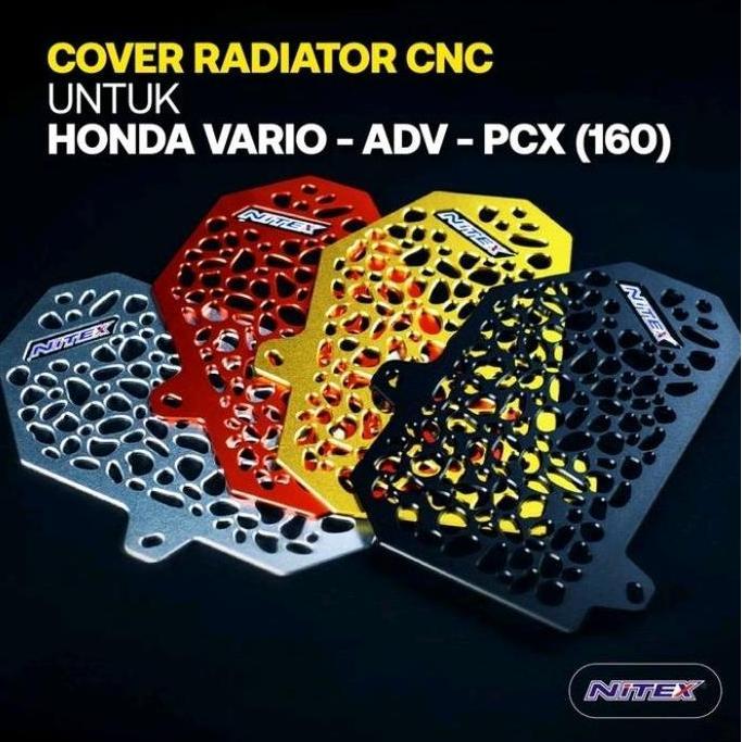 COVER RADIATOR ALUMUNIUM CNC NITEX PCX 160 ADV 160 VARIO 160 SPESIAL