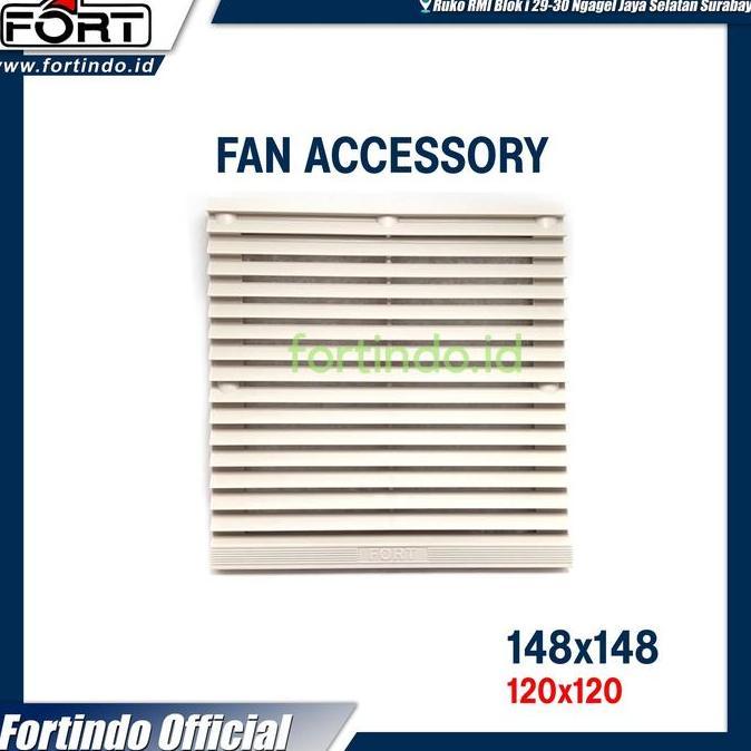 Fan Filter Plastik Aksesoris 148X148 120X120 Merk Fort