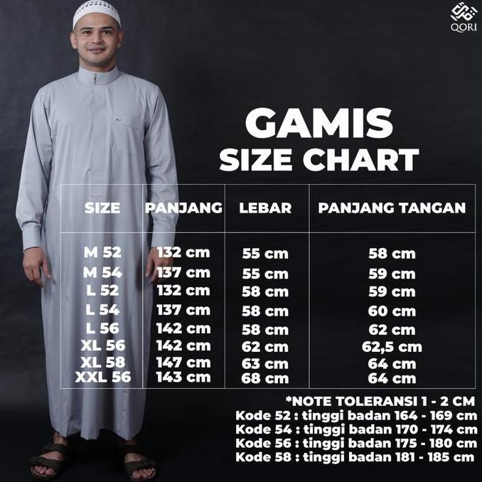 Qori Apparel Jubah / Gamis Abu Ayyub Al Anshari (Lengan Manset) ABA-2