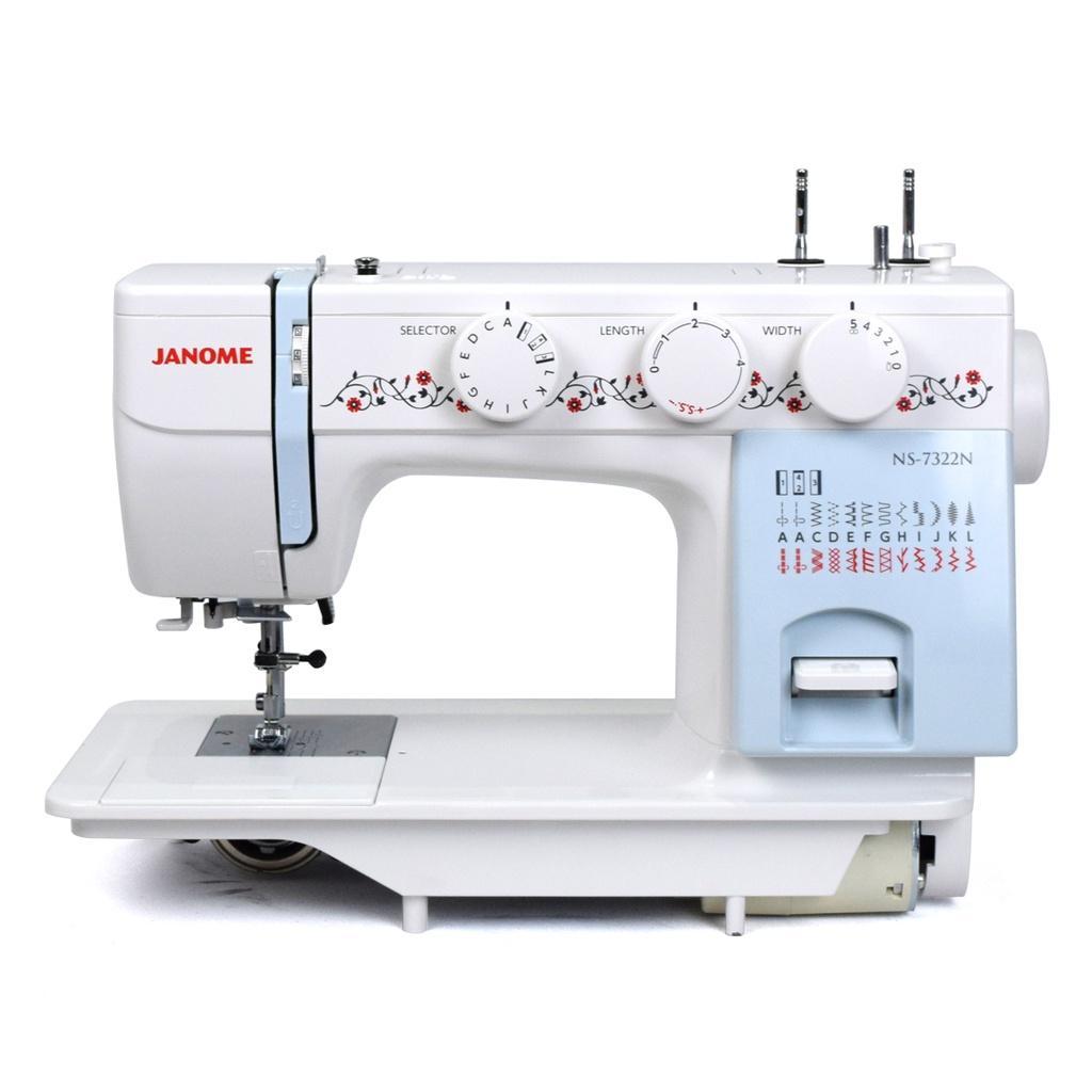 Janome 7322N - Mesin Jahit Janome Ns 7322N (Semi Portable) Body Full Besi