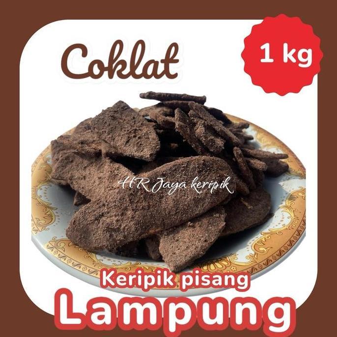 1 kg keripik pisang kepok asli lampung coklat & aneka rasa termurah OLEH OLEH LAMPUNG (Panjang) Best