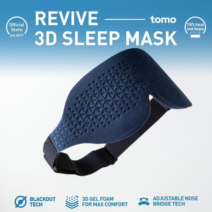 Tomo Revive 3D Sleep Mask / penutup mata tidur premium / blackout mask TS