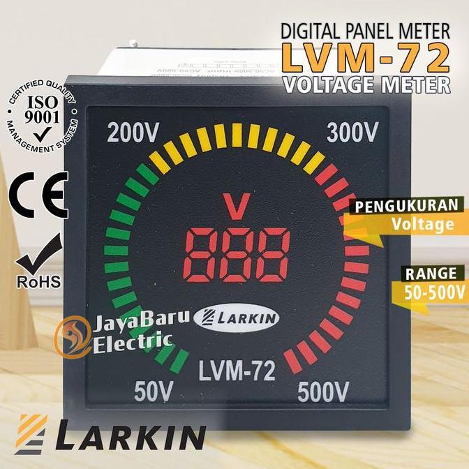 Digital Voltmeter Volt Meter Digital Larkin Lvm72 Promo