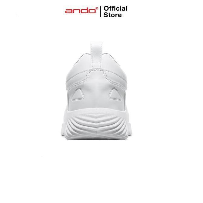 Kingg- Ando Sepatu Sneakers Ehner Pria Desa - Putih