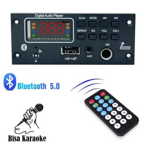 Mp3 Kit Modul Bluetooth Persegi 12V plus karaoke aux COD