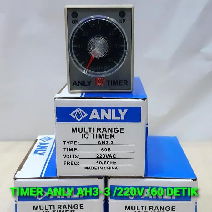 Timer Anly Anli Ah3-3 220V 60 Detik 60Detik 60 Second Diskon
