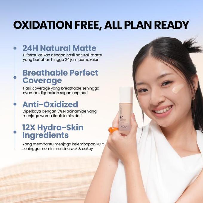 Viso- [Upgrade] You Cloud Touch Spf 50++ |Perfect Coverage Blurring Skin Tint 3 Niamide Brhtening Ac