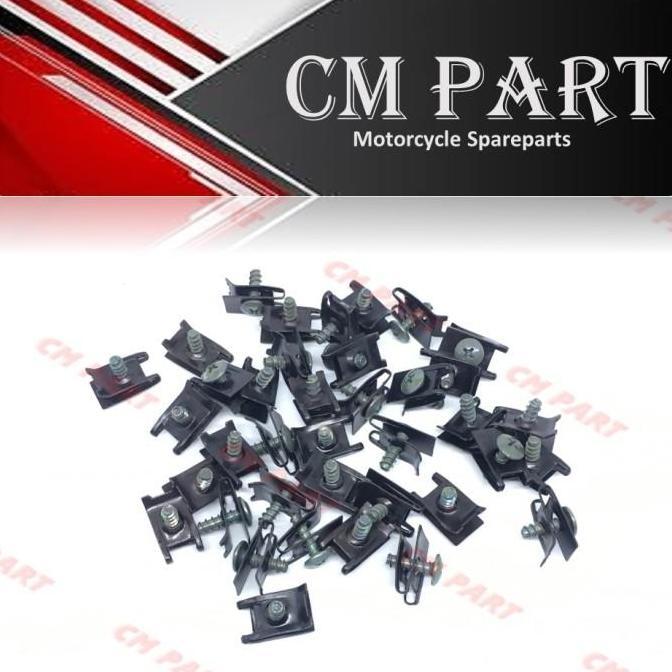 BAUT/BAUD KLIP/CLIP BATOK/BODY YAMAHA F1ZR/FORCE 1/VEGA/CRYPTON 100PCS SPESIAL