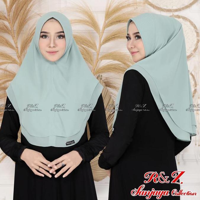 Foulard- Khimar Ceruty 2 Layer Oval Mini/Khimar Sabrina 2 Layer/Kerudung Sabrina 2 Layer Oval Mini/H