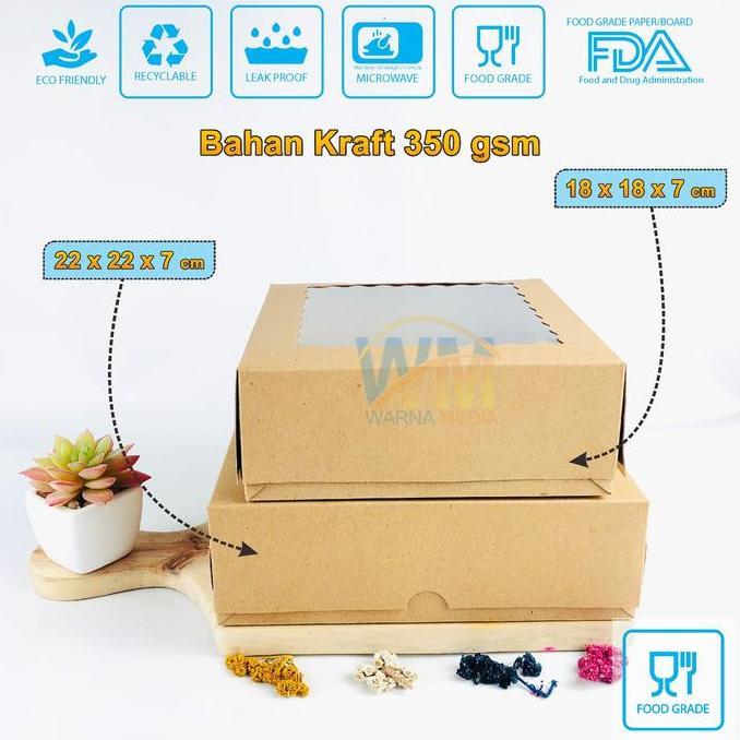 Sutoreji- (Isi 20Pcs) Dus Box Bolu 22X22X7 / Dus Nasi Catering 22X22X7 / Dus Kue 25X25X7 / Dus Bolu 