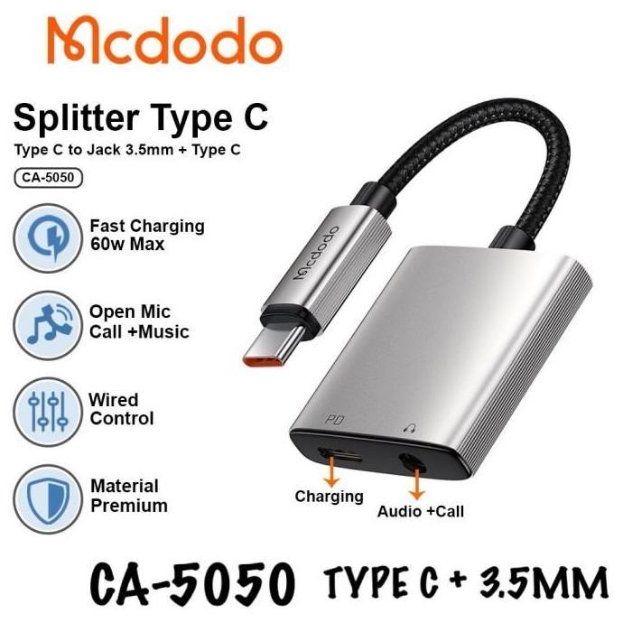 Converter Audio Headset Usb Type C to Jack 3.5mm Mcdodo CA-7540