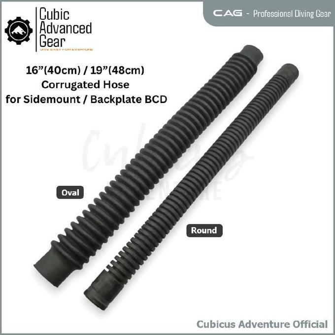 CAG BCD Inflator Corrugated Hose for Sidemount Backplate Wing Diving