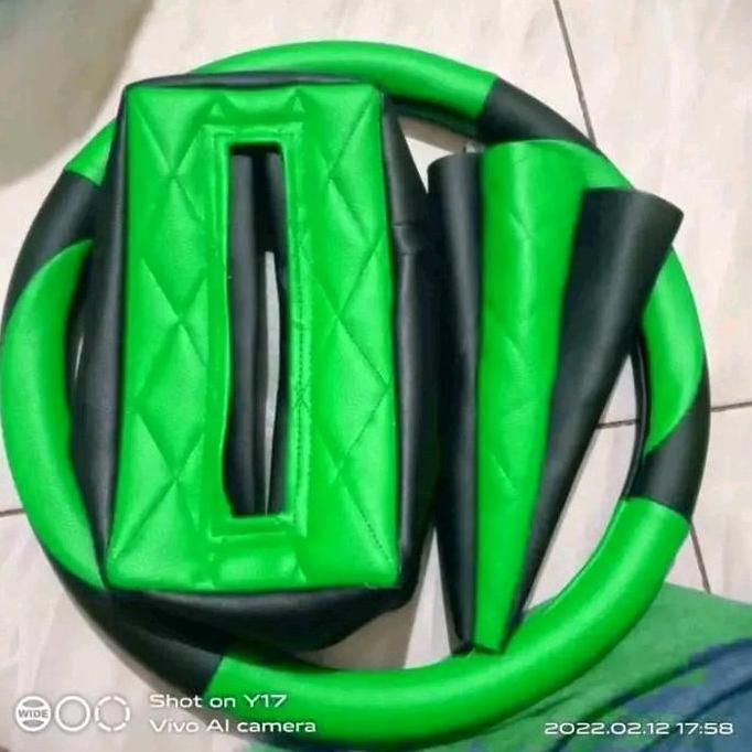 SARUNG STIR MOBIL/BUNGKUS TISUE/PERSENELING 1SET UNTUK SEMUA MOBIL MINIBUS ,AVANZA XENIA CAYLA, DLL 