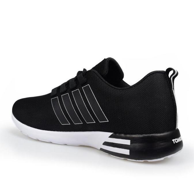 Kingg- Tomkins Banshee - Hitam Putih Sepatu Pria Sneakers Olahraga Kasual