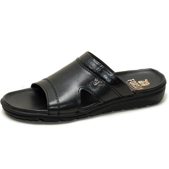 Kingg- Sandal Slop Pria Kulit Sapi Sandal Pria Casual Kulit Fordza T.S448