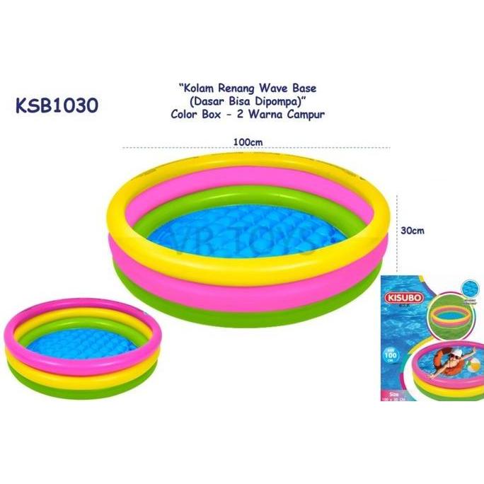 KOLAM RENANG ANAK PELANGI 3 RING KISUBO SWIMMING POOL 100 X 30 CM