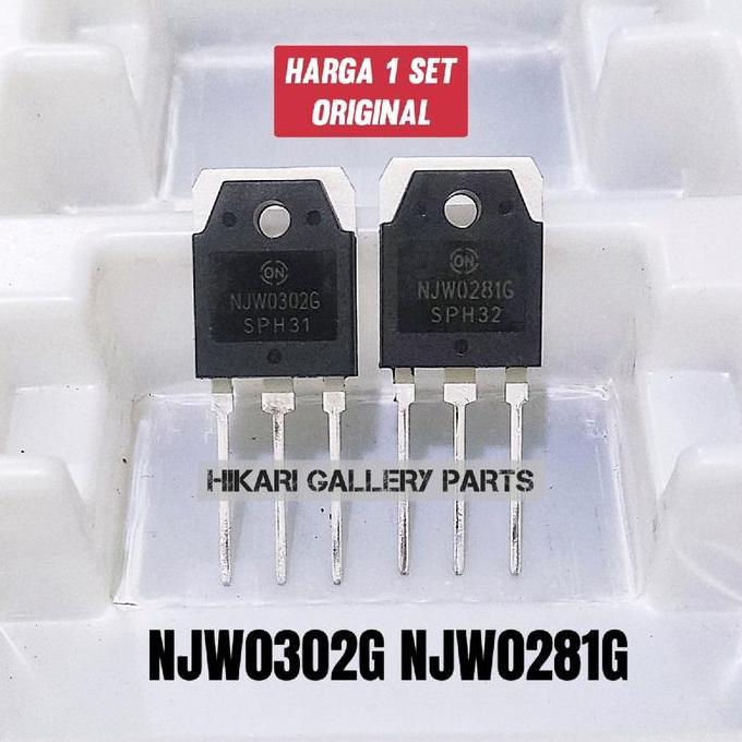 [1 Set] Transistor Njw0302G Njw0281G  / Njw0302 Njw0281 Ori 1 Set / Tr Njw 0302 Njw 0281 Sepasang Be