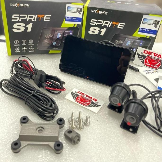 DASHCAM RETOUCH RIDING SYSTEM SPRITE S1 | DASH CAM - KAMERA MOTOR / KAMERA DEPAN BELAKANG / WATER PR
