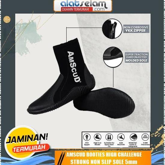 Booties AmScud Challenge 996911 / Booties Sepatu Pantai / Sepatu Kaki Katak Fin / Sepatu Snorkling D