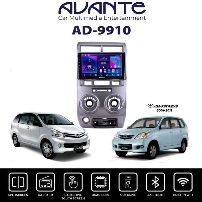 Head unit Android Avante Chorus AD-9910 Karaoke OEM Avanza Xenia lama 2004 - 2011