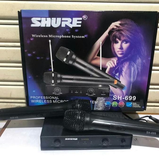 Shure Mic Wireless Sn/Sh 699 New Model Suara Jernih -Original