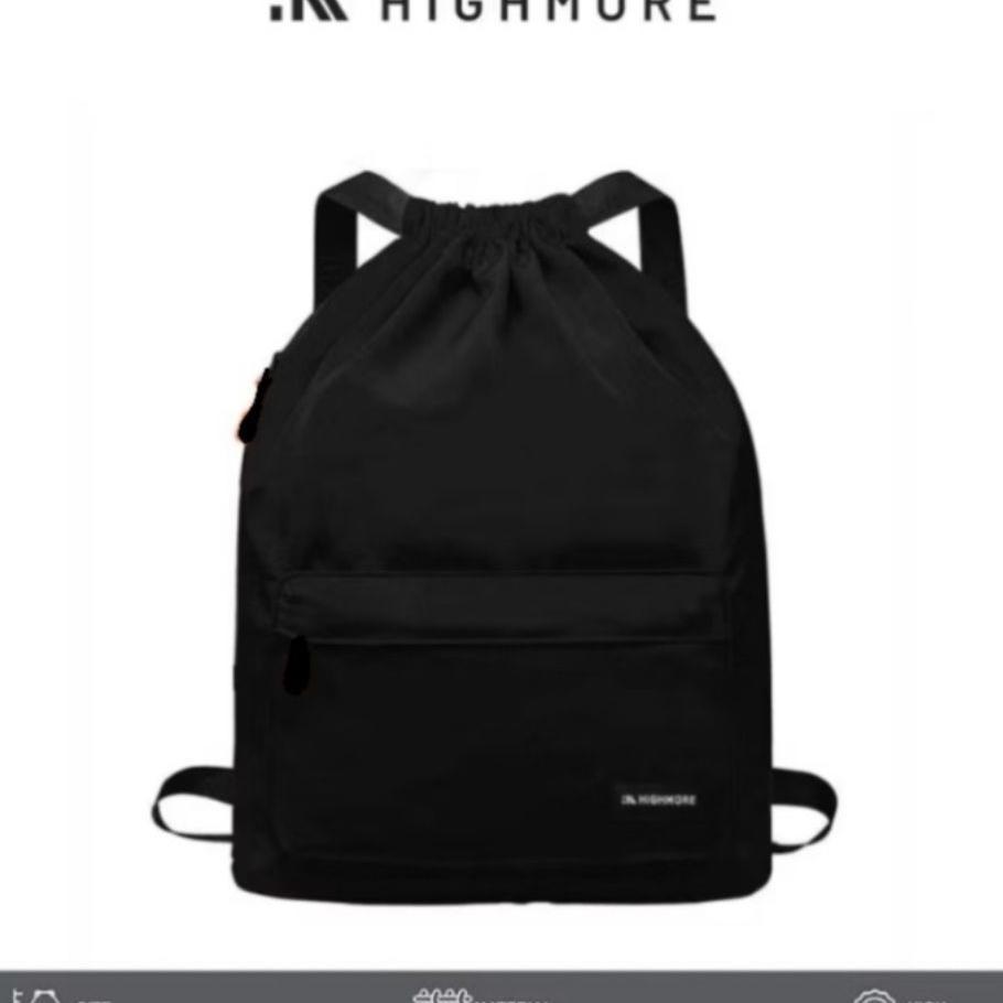 Tas Serut Highmore Tas Ransel Serut Pria Wanita Stringbag Keren Backpack Multifungsi Waterproof