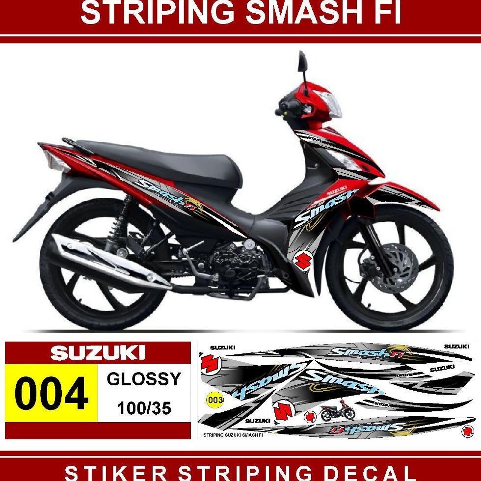Stiker Motor Suzuki Smash Fi Striping Motor Smash Decal Smash Fi