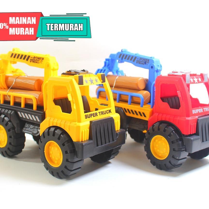 Mainan Anak Murah Truk Ak93 Pengangkut Kayu Mobil Mobilan Truk