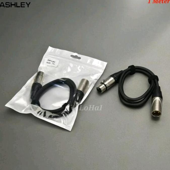 Kabel Mic XLR Ashley Canon XLR Male to Female Kabel Mic XLR Jack Original