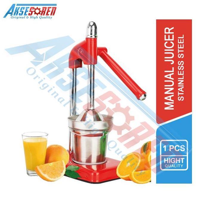 Aksesoren Juicer Manual / Alat Perasan Jeruk Stainless / Pemeras Buah Dan Sayur Tebal Steel