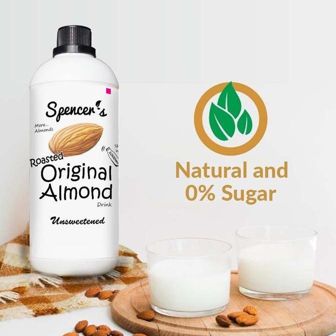 [PROMO BUY 2 GET 1 FREE] Spencer's Almond Milk (1000ml) - Susu Almond ASI Booster Bebas Gula [terbai