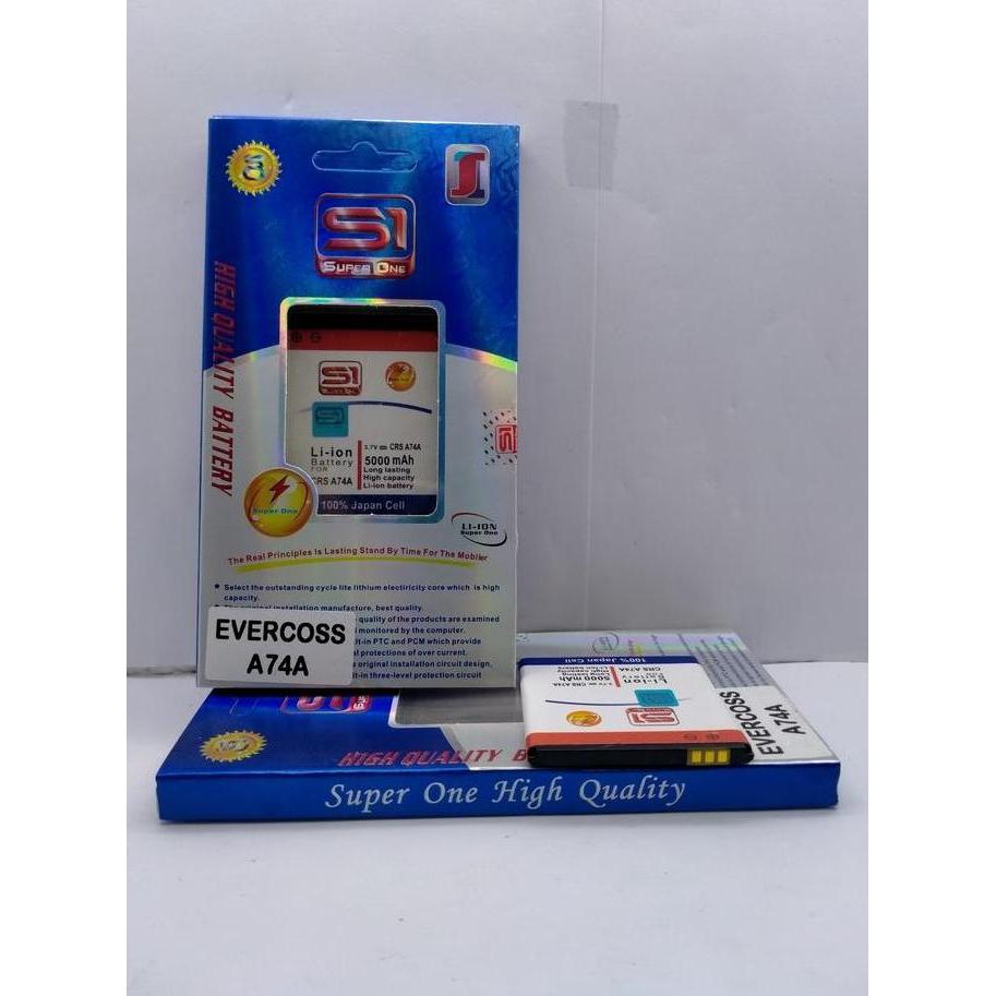 BATERAI FOR EVERCOSS A74A/ A74C/ A74D/ A54 DOUBLE POWER