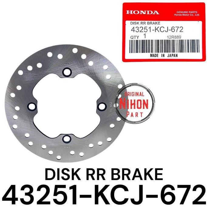 Piringan Cakram Belakang Cb150R / Cb150 Old / Mega Pro New / Supra Gtr 150 / Tiger New Kcj Np889 Hig