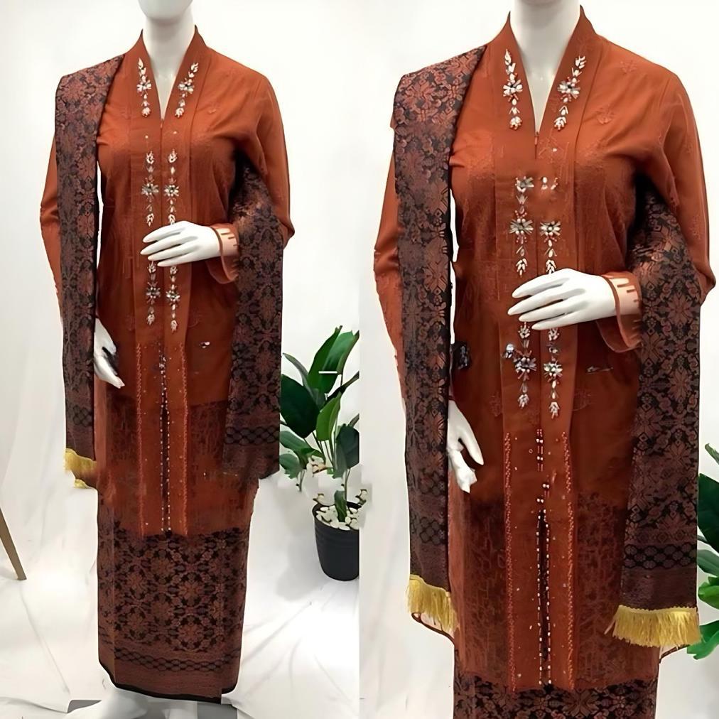Diskon Set Kebaya Songket Selendang V Kartini Kebaya Ibu Besan Kebaya Kebaya Busui Kebaya Modern Keb
