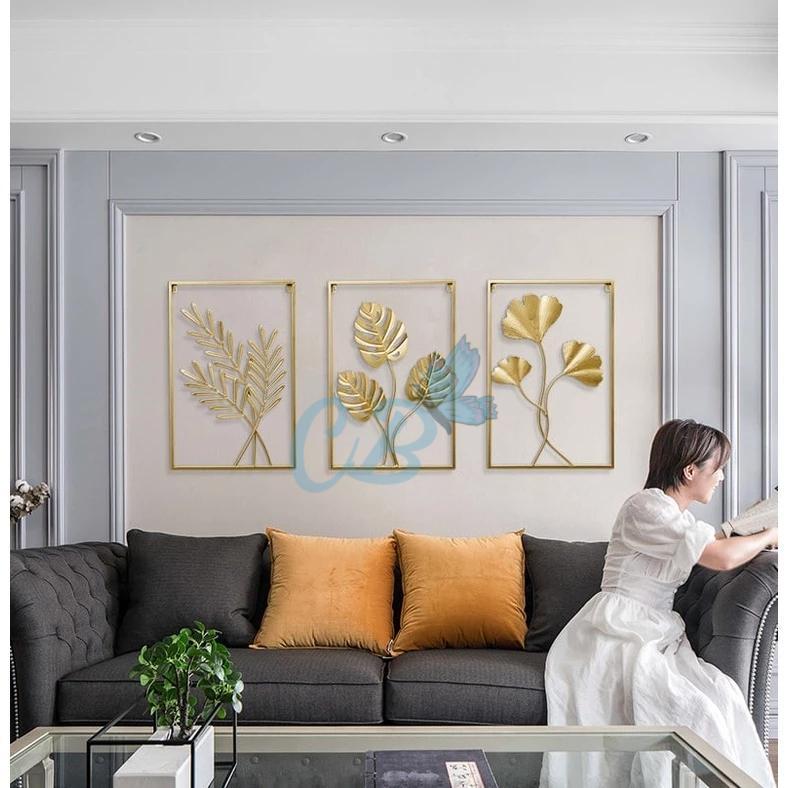 Termurah-Cod  Wall Decor Hiasan Nordic Dinding/Mural Tanaman Besi/Gaya Minimalis Modern
