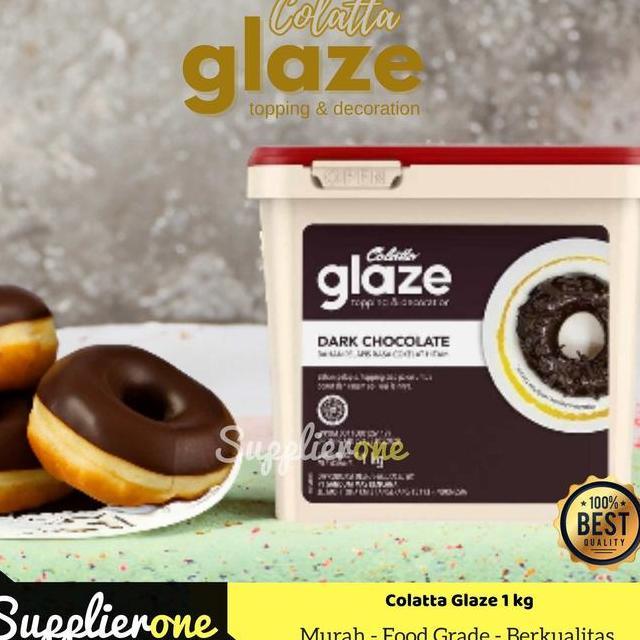 Colatta Glaze Dark Coklat Selai Dark Cokelat 1Kg Selai Roti Topping Selai Colatta Glaze