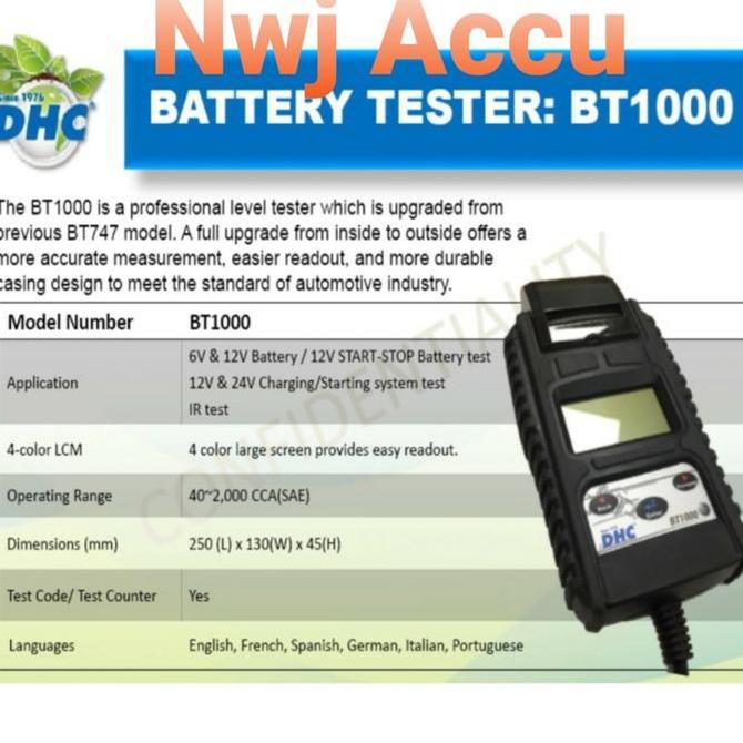 Sale Aki Tester Dhc Bt 1000 Analyser Aki Digital Printer