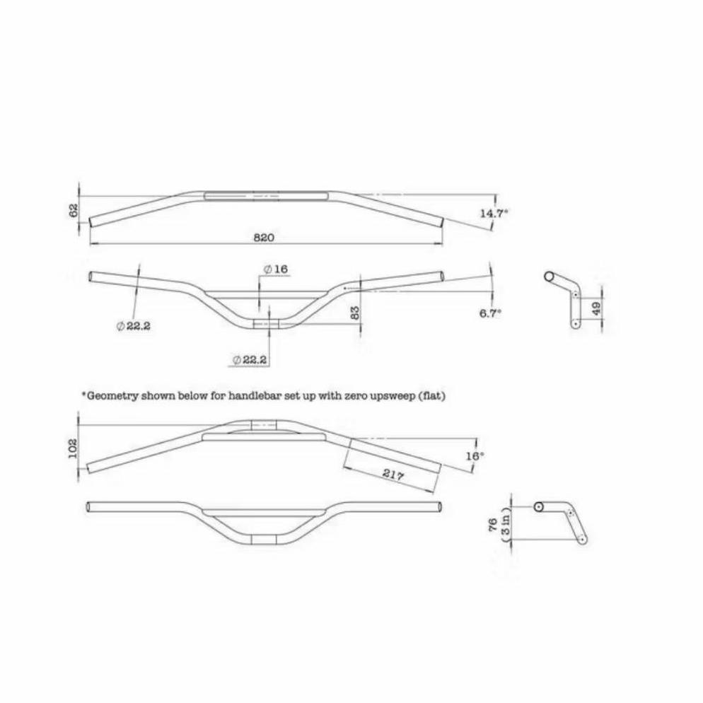 CALVESTRACOLLECT STANG SEPEDA SUNRISE BAR STANG HANDLEBAR SUNRISE BAR SEPEDA MTB BMT HEMAT
