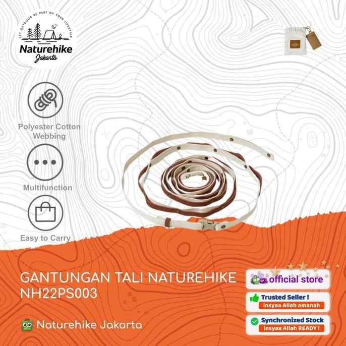 GANTUNGAN TALI / AWNING ROPE / JEMURAN CAMPING NATUREHIKE NH22PS003