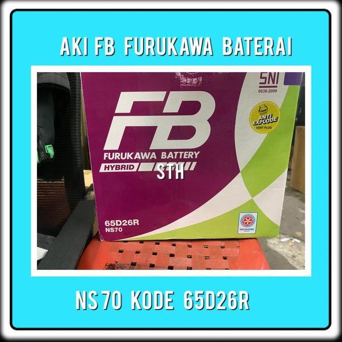 AKI MOBIL 12V FB NS70 65D26R FURUKAWA BATERAI READY STOCK