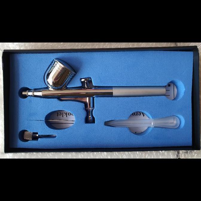 Air Brush Spray Gun Kit Lukis Art Paint Airbrush 0.2Mm 9Cc