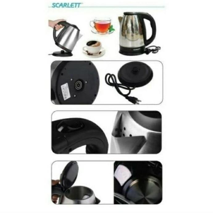 NEW DEALS Teko Listrik 2 Liter SQRS// Teko Elektrik Stainless
