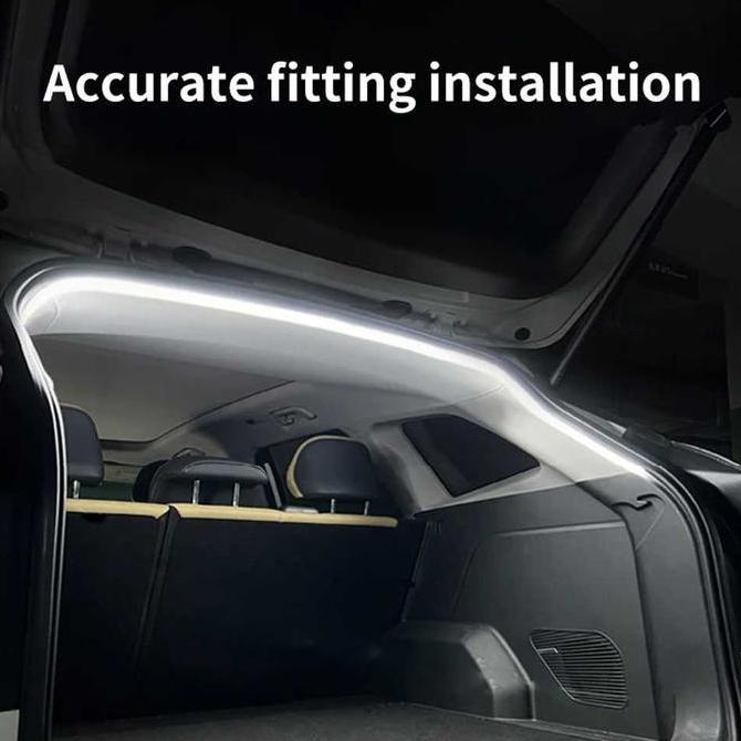 Lampu Bagasi Mobil Led Strip 2M Pencahayaan Terang Merata, Plug & Play 2 Pin, Material Silikon Fleks