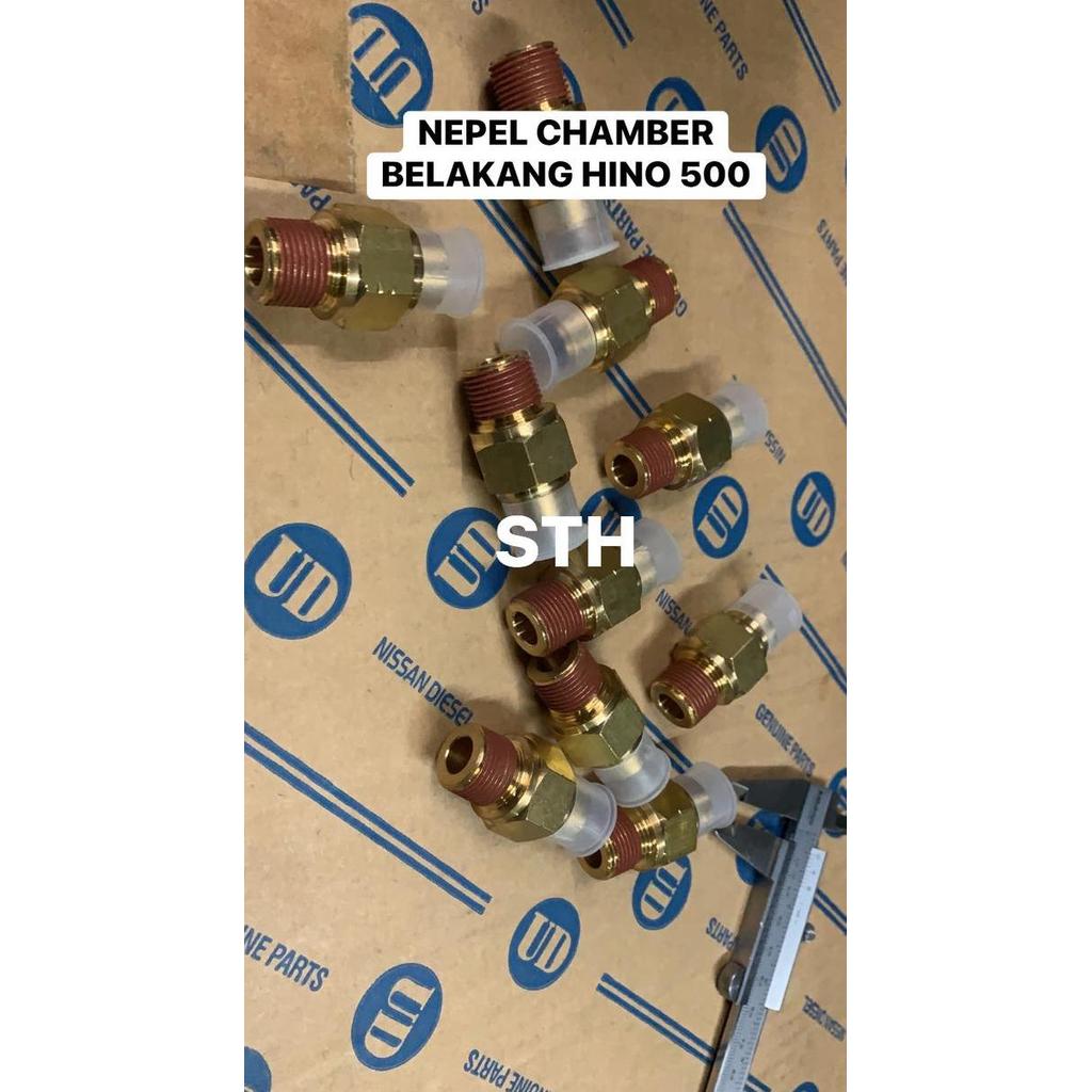 NEPEL CHAMBER BELAKANG HINO 500. LUBANG ANGIN 12 MM. DRAT 17 MM SIAP KIRIM