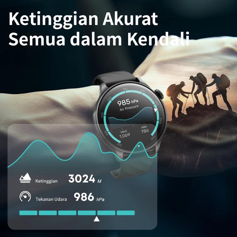 SUPER DEAL CITIJUNGLE SMARTWATCH GPS SE | LAYAR AMOLED 1.43" | TAHAN AIR 3ATM | BLUETOOTH 5.3 | KOMP
