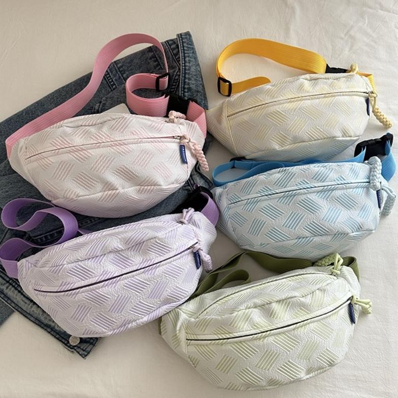 CUCI GUDANG [READY] TAS SELEMPANG WANITA KOREA KEKINIAN TAS PINGGANG OLAHRAGA LUCU PUFFY AESTHETIC C