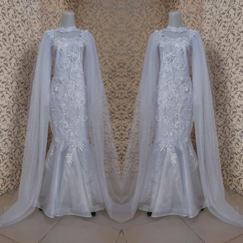 Free Ongkir Revalina-0039 || Gaun Pesta Duyung Brukat 3D Gaun Wisuda Gaun Penyanyi Dress Formal Wani