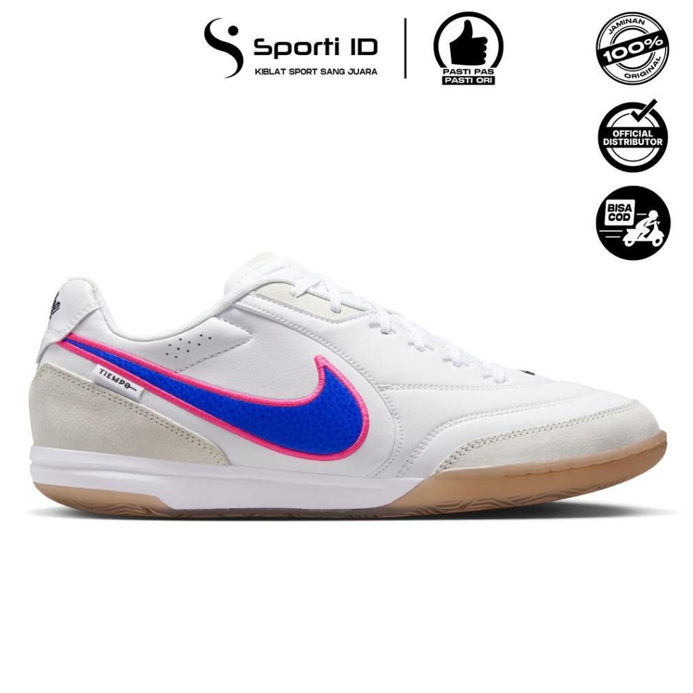 BEST SALE Sepatu Futsal Nike Tiempo Streetgato IC - White Racer Blue Pink HQ7017-146 Original